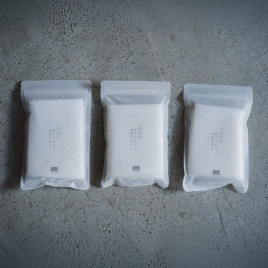 つやの子こんにゃく生タオル 3個セット(中身のみ) ※送料無料